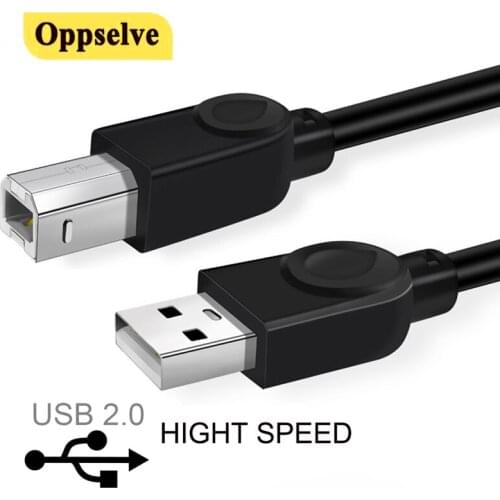 USB 2.0 Printer Cable High Speed Transmission USB Type A to B Male to Male For Canon Epson Label Tablet Printer DAC USB Printer