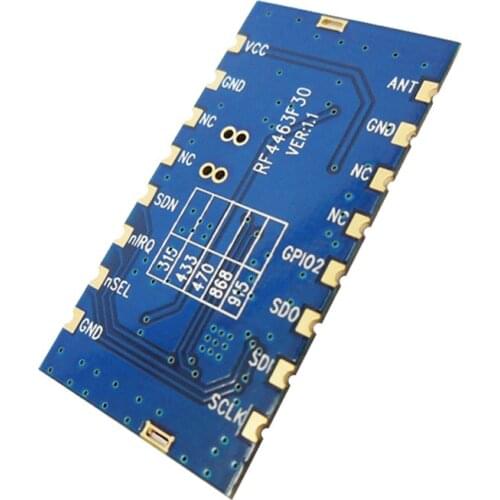 4pcs Si4463 RF4463F30 1W +antenna 433mhz 3.5km RF transceiver module FSK/GFSK 500mW 868/915MHZ; 1W 433/470MZH