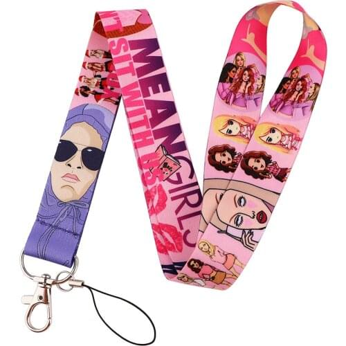 Cartoon Mean Girls Lanyards For Keys ID Card USB Badge Phone Holder Keychain Neck Strap Hang Rope Webbing Mobile Accessories