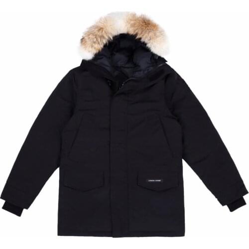 Real Coyote Fur Winter Men Canadian Landfords Parka Goose Down Jacket Warm Outdoor Coat Classic Windproof Waterproof Thick Long