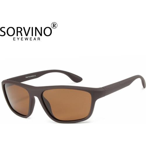 SORVINO Retro Big Square Sunglasses Polarized Men 2020 Luxury Brand Designer 90s Sun Glasses Mens High Quality Blue Shades P390