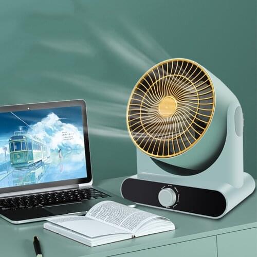 Table Fan Mini USB Strong Wind Desk Fans Wireless with 3 gear Wind Speed 60 Degree Rotata Quiet Cooler