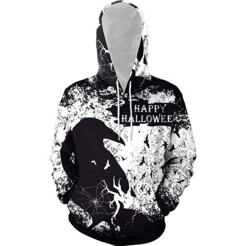 [You're My Secret] New Dark Gothic Style Sweatshirt with Hood Long Sleeves Tops Autumn Hoodies Unisex Halloween Fashion Pullover