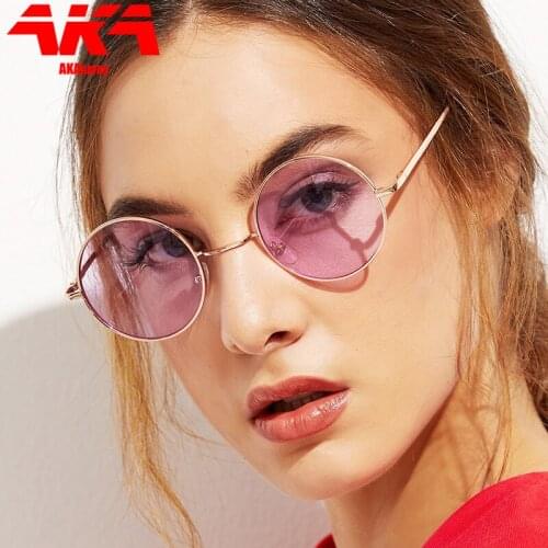 AKAgafas Round Cute Sexy 2021 Retro sunglasses Women Small Colorful Candy colors Vintage Cheap classic Sun Glasses Oculos De Sol
