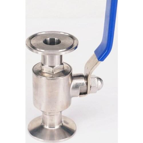 3/4" 19mm 1" 304 Stainless Steel Sanitary Ball Valve 2-Way 1.5" Tri Clamp Ferrule Type For Food Homebrew Diary Product