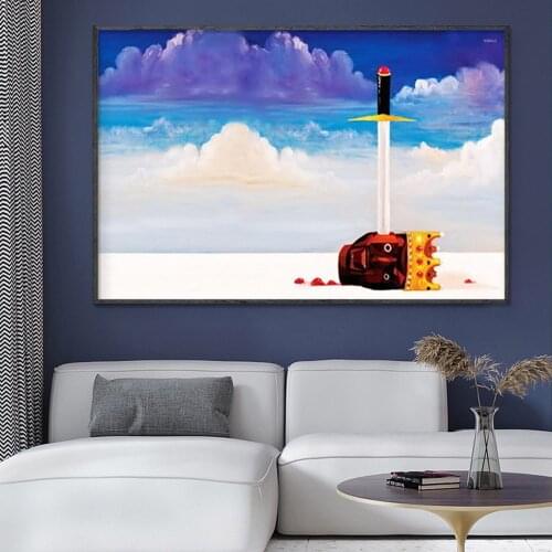 SP059 Silk Cloth Wall Poster Kanye West USA Grammy Rap HIPHOP Super Star Singe Art Home Decoration Gift