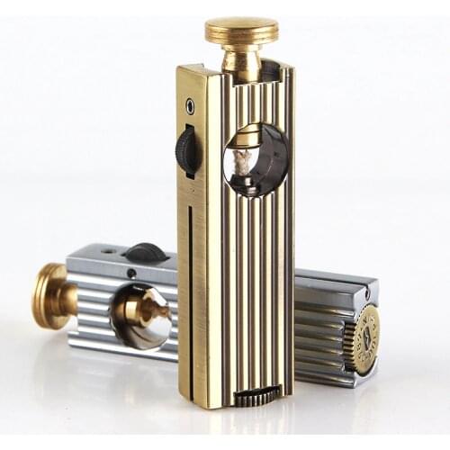 Pull Type Gas Cigarette Lighter Cigarettes Kerosene Flint Petrol Vintage Gasoline Lighter Oil Petrol Refillable