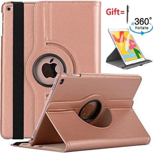 Smart Case for Apple IPad 10.2 Inch 2019 7th/ 8th 2020 Generation 360 Degree Rotating Stand Shell for A2200 A2198 A2232 A2197