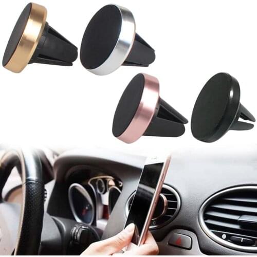 Universal Car Phone Holder 2020 New Mini GPS Air Vent Mount Magnet Cell Phone Stand Holder For iPhone Samsung
