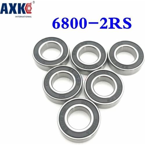 2021 Rodamientos Thrust Bearing Rolamentos Axk 6800rs 6800 2rs Abec-3 (10pcs) 10x19x5mm Metric Thin Section Bearings 61800rs