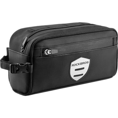 HOT ROCKBROS Bike Handlebar Bag Front Frame Bag Bicycle Top Tube Bag Cycling Basket Storage Bag Pouch with Removable Shoulder St