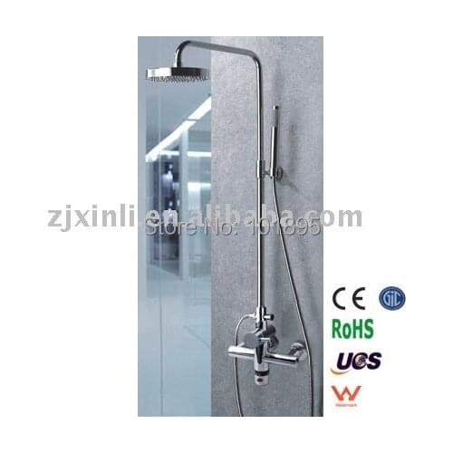 X9095S1 - Luxury Chrome Finish Wall Mounted Brass Thermostatic Shower Set