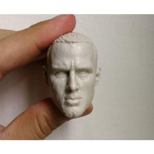 1/6 Scale Channing Tatum Unpainted Head Carving Models for 12''Action Figures Bodies Toys Gifts