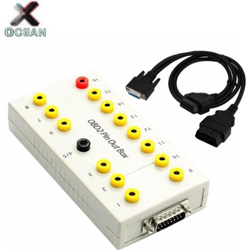 10pcs/lot New Arrival Auto cable for OBD2 Pin Out Box Obd2 Pin Out Box Breakout Tester Auto Connector DHL Free Shipping