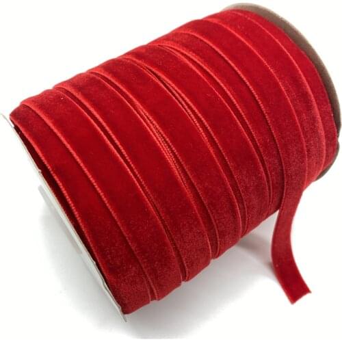 5Yards 6/10/15/20/25mm Velvet Ribbon Wedding Party Decoration Handmade Ribbon Gift Hair Bowknot DIY Christmas Ribbon #S21s13