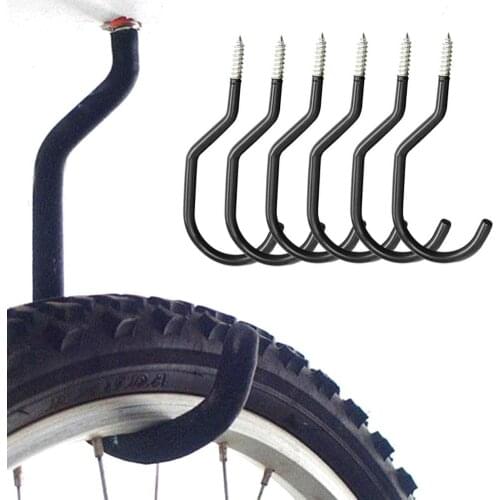 6Pcs Bicycle Hook Bike Garage Dipping Wall Mount Storage Hook Hanger Stand Bracket Cycling Accessories