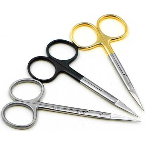 9.5CM Ordinary cheap medical surgical eye scissors beauty scissors cut tissue scissors