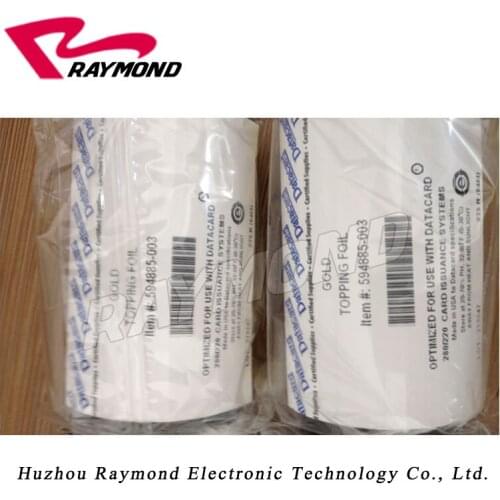 Datacard Gold Topping Foils 594885-003 used on datacard 280P embosser