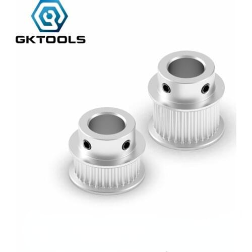 GKTOOLS 3D Printer Parts GT2 Timing Pulley 2GT 28 Tooth Teeth Bore 6.35/8mm Synchronous Wheels Width 10mm Belt