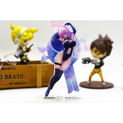 Fate Grand Order FGO Mash Kyrielight acrylic stand figure model double-side plate holder cake topper anime cool