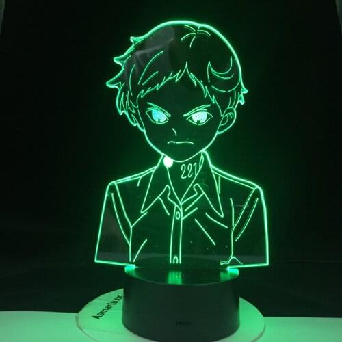 NORMAN MAD ANIME Japanese Manga The Promised Neverland Emma Figure Led Night Light for Home Room Decor Kids Child Nightlight