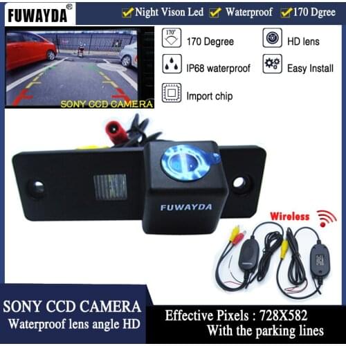 FUWAYDA Wireless LED Night Vision waterproof SONY CCD Car Rear View Reverse Paking Camera for Toyota 4Runner Land Cruiser Prado