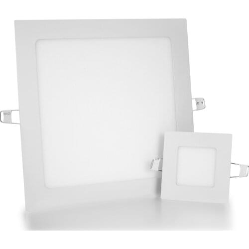 Square LED Panel light 3W 6W 9W 12W 15W 18W Recessed LED Down light Ultra Thin 110V~240V Indoor Lighting for Home Decor