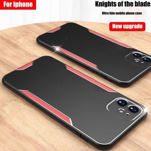 Metal blade series Phone Case for Iphone12 Mini 11 Pro MAX X XR XSMAX 8 7 6 6S Plus Ultra thin metal protective cover for iphone