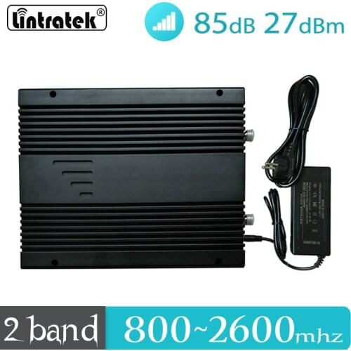 MGC GSM Signal Repeater 700mhz 1900 850 900mhz Mobile Cellular Signal Booster 2100 LTE 1800 75dB Gain Cell Amplifier Repeater