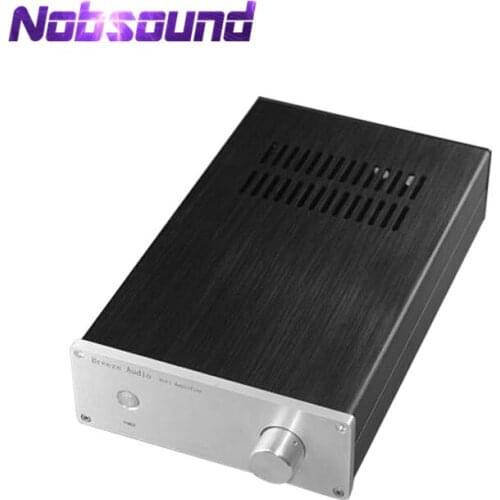 Nobsound Small Aluminum Cabinet Amplifier Chassis Case Can Install 200-300W Transformers