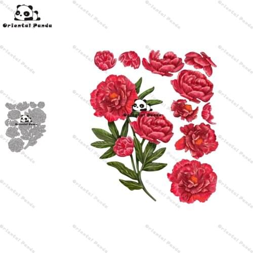 New Dies 2020 Peony Metal Cutting Dies diy Dies photo album cutting dies Scrapbooking Stencil Die Cuts Stamps with die