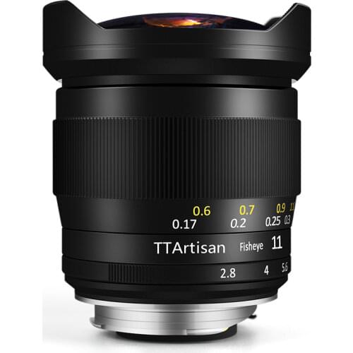 TTArtisan 11mm F2.8 Ultra-Wide Fisheye Manual Cameras Lens for Sony A7 A7II A7R A7RII A7S A7SII A3000 A5000 A6000 A6300 A6500