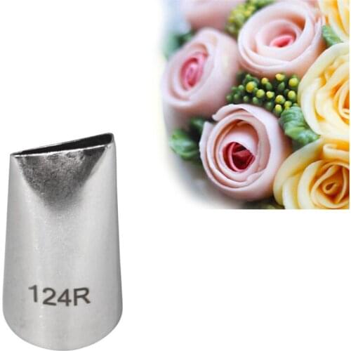 Wholesale 10 pcs/lot 124R# Petal Tips Icing Piping Nozzles Cake Decorating Pastry Tip Sets Cupcake Tools Bakeware