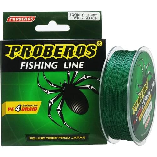 Good quality 4 Strands 10-60LB 100% PE Braided Fishing Wire Multifilament Super Strong Fishing Line Japan line