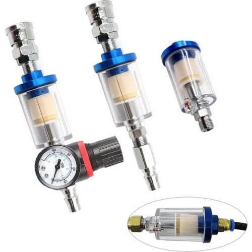Spray Gun Air Regulator Gauge In-line Water Trap Filter Japan Style Pneumatic Tools Accessories For Airbrush