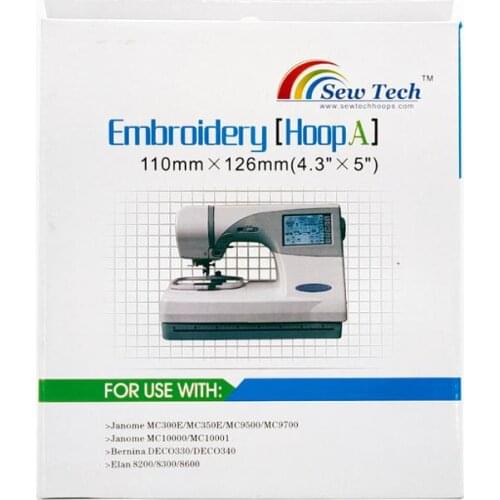 Sew Tech Embroidery Hoop for Janome Embroidery Machine Frames for Janome MC300E 350E Elna820 8200 8300 8600 JA807