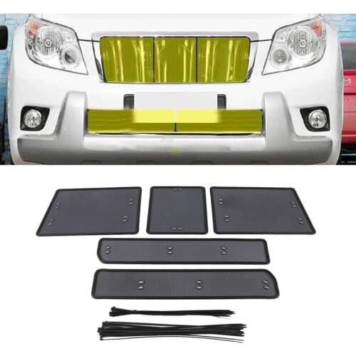 Stainless Steel Grille Insect Screening Mesh For Toyota Land Cruiser Prado 150 2010-2013 Front Grille Net Cover Car Accessories