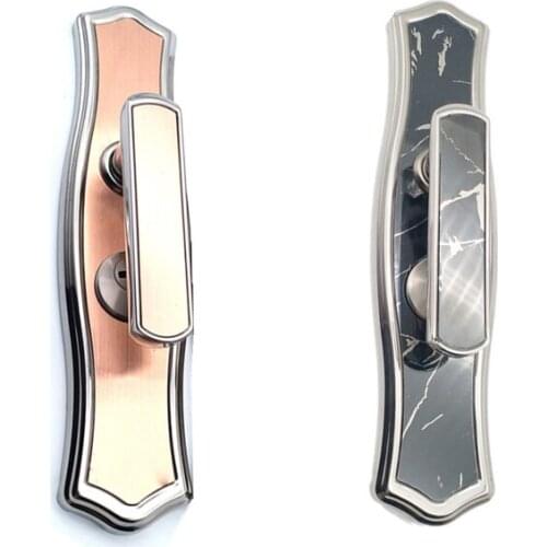 Luxury Durable Door Handle Lock Panel Front Back Lever Latch Home Security Dual Latch Room Door Panel Security Locks