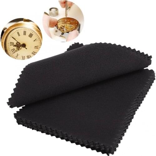 20pcs Double-Sided Watch Cleaning Polishing Cloth Clock Watches Cleaner Tool Cloth Watch Repair Tool Accessories for Watchmaker