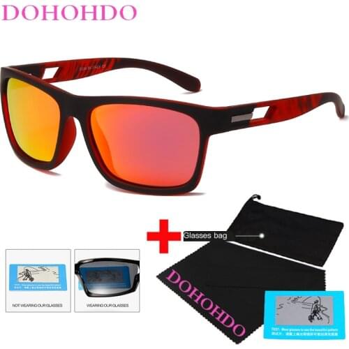 DOHOHDO 2021 Polarized Sunglasses Men Brand Designer Night Vision Sports Sun Glasses For Woman Driving Black Frame Goggle UV400