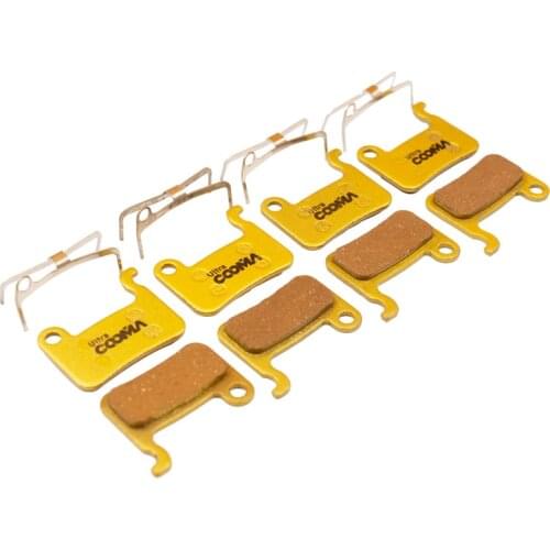 Bicycle Disc Brake Pads for Shimano M596, M965, M966, M975, Saint M800, Deore XT M765, M775, M776, SLX M665, M545, 4 pairs Metal