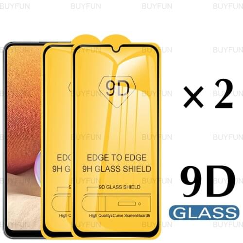 2Pcs 9D Tempered Glass For Samsung Galaxy A32 6.4'' Front Protective Glass On For samsung sasmunA32 32A A 32 5g screen protector