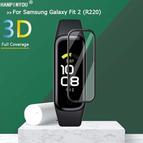 For Samsung Galaxy Fit 2 / Fit2 / R220 Smart Band Full Cover 3D Curved Plating Soft PMMA PET Film Screen Protector -Not Glass