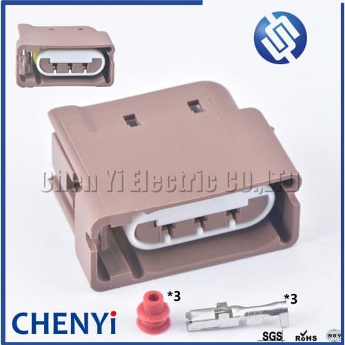 1 set 3 Pin Automotive waterproof connector for Ford headlight turn signal small light taillight plug 3F2T-14A464-HA 92227810