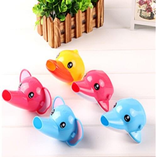 1Pcs Cute Animal Duck Elephant Dolphin Shape Water Mini Faucet Extension Tap Extender For Kids Children Hand Washing Bathroom