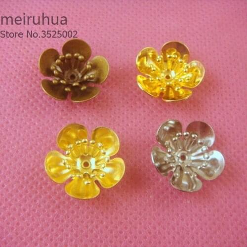 10 pieces / lot 6*15mm filigree flower Jewelry DIY Components Findings Headgear accessories