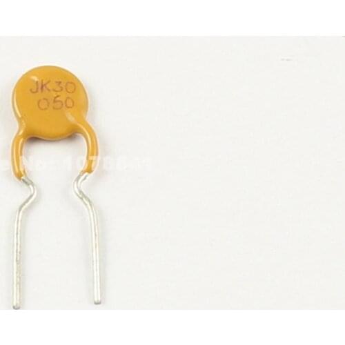 10pcs New JINKE Polymer PPTC PTC DIP Resettable Fuse 30V 0.5A 500mA JK30-050