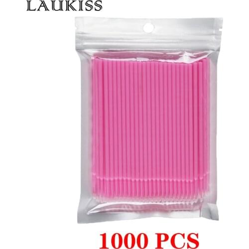 1000pcs Durable Disposable Micro Brushes Mascara Removing Makeup Brushes Individual Applicators Tools Swabs Eyelash Extension