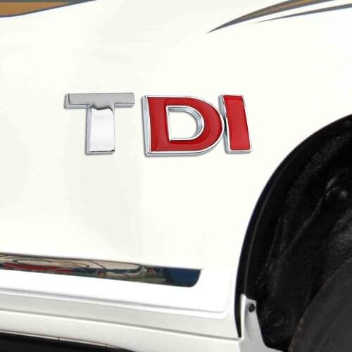 3D TDI Logo Car Stickers Decoration Turbo Decal Mouldings DIY 4x4 Automotive Accessories for VW Golf JETTA PASSAT MK4 MK5 MK6