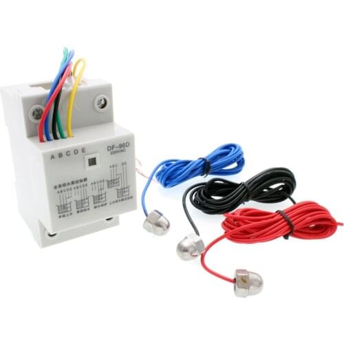 AC 220V 10A 110V EDF96D Din Rail Mount Float Switch Auto Water Level Controller Water Pump Controller With 3 Probes